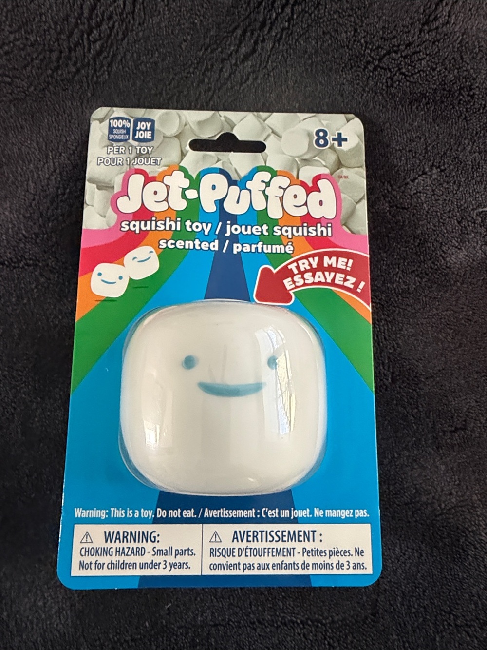 Jet Puffed Scented Squishy marshmallow Toy - Kids Learning Toy white